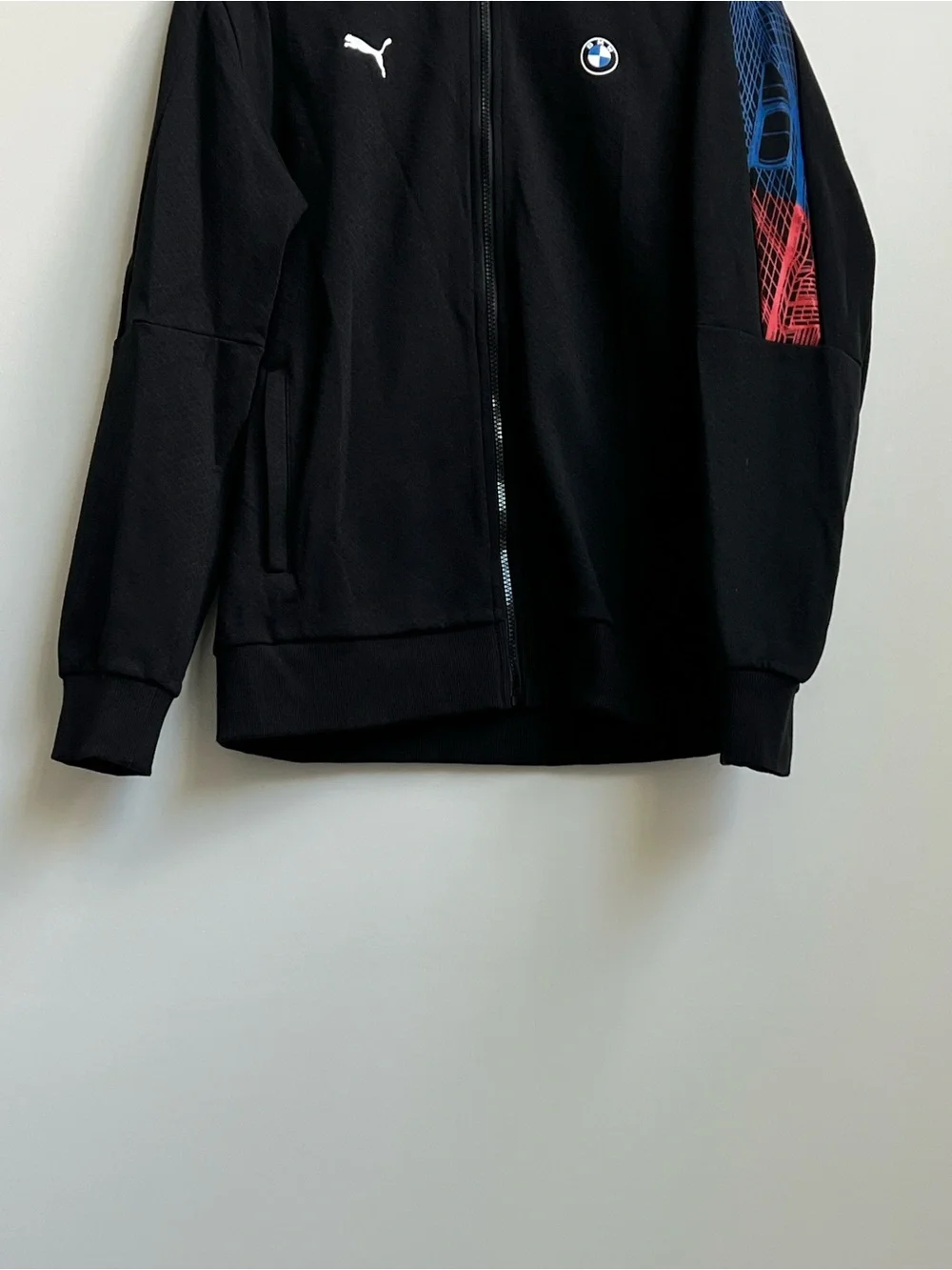 MEN'S PUMA BMW MMS T7 MOTORSPORT FUL ZIP TRACK JACKET Motorsports Medium Car